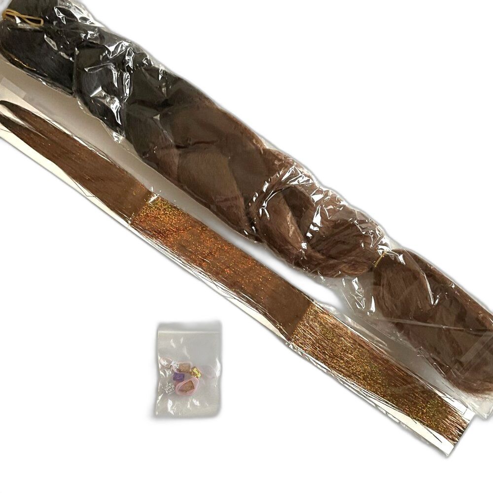 Ombre Jumbo Braid Hair Extension with Tinsel NWT